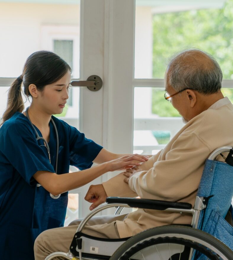 Nursing care for the elderly at home.